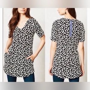 Deletta tunic length polka dot top (Anthropologie)